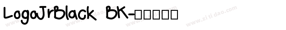 LogoJrBlack BK字体转换
